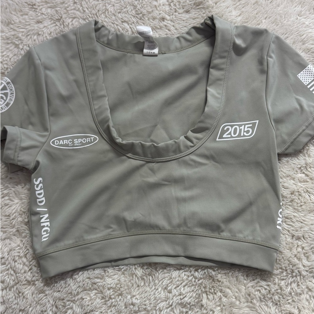 Darc Sport Green Crop Tank Top